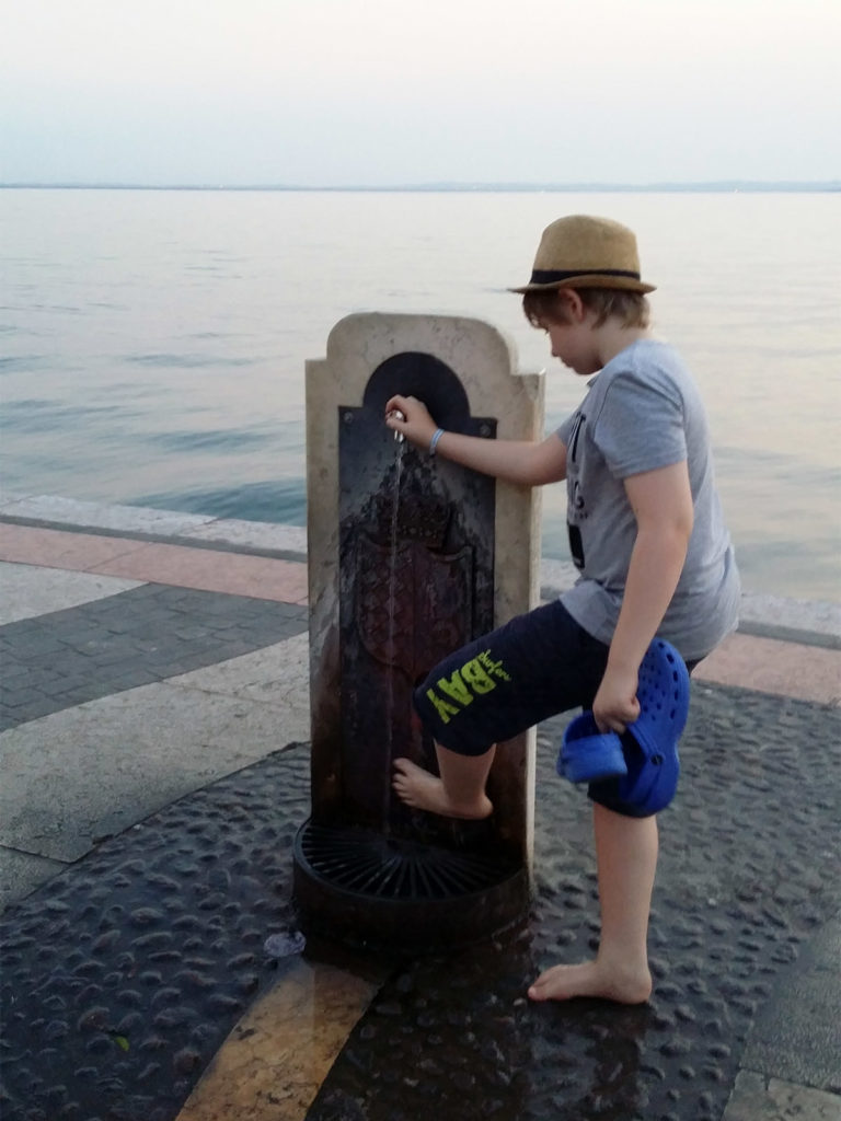 Vattenkran i Lazise
