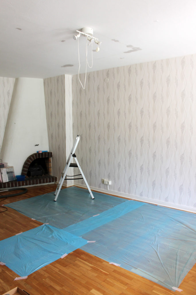 Spackling pågår